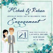 All details on the card can be edited later after saving the card. Creative Invitation Card Designs For Your Engagement Jazz Up And Design Up Your Ceremony Engagement Invitation Card Design Engagement Invitation Cards Engagement Invitations