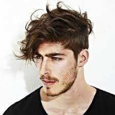 Mens Short Sides Long Fringe Curly Hairstyle And Haircut Undercut Hairstyles Top Hairstyles Long Wavy Haircuts