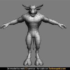 3d Obj Minotaur Creature Fantasy Character Modeling 3d Model Character Design References