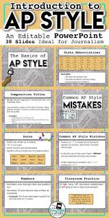 This Is An Editable Powerpoint Presentation That Introduces Students To Ap Style Writing Teachingnewspaper N Teaching Yearbook Ap Writing Journalism Classes
