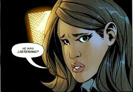 Tim Drake as med student Ms. Caroline Hill. Batman #626