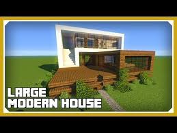 Minecraft How To Build A Large Modern House Tutorial Easy Survival Minecraft House Youtube Minecraft Modern Modern House Minecraft Modern Mansion