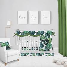 Black And White Baby Bedding Crib Sets Monstera Leaf Baby Bedding Crib Set Crib Bedding Palm Leaf Bedding Set Baby Bedding Baby Shower Gift Baby Gift N Baby Bed Crib Sets Nursery Bedding