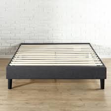 Shop for priage by zinus black metal platform bed frame. Zinus Curtis Grey Queen Upholstered Platform Bed Frame Hd Efpb Q The Home Depot Bed Frame Mattress Platform Bed Frame Diy Platform Bed
