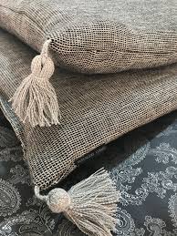 Sofa Cover Sur Mesure En Lin Argente Gris Noir Banquette Maison Du Monde Edredon Idee Rideaux