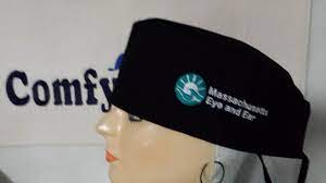 Custom Embroidered Male Scrub Cap For Massachusetts Eye And Ear Department Mens Scrubs Scrub Caps Cap