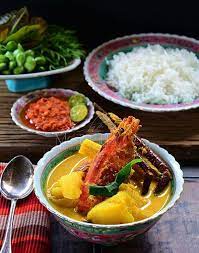 Udang Galah Masak Lemak Sama Nenas Resep Masakan Malaysia Makanan Dapur