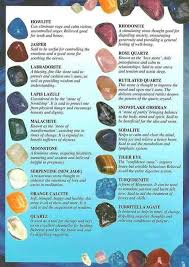 common crystal chart stones crystals crystals gemstones