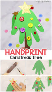 Download Handprint Christmas Tree Christmas Craft For Kids Or A Diy Ornament Easy Peasy And Fun PSD Mockup Templates