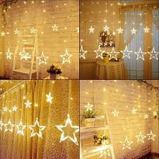 Llll➤ aktueller und unabhängiger lichtervorhang test bzw. Lichterkette Mit Led Kugel Weihnachtsdeko 12 Sterne Lichtervorhang Weihnachts Innenbeleuchtung Lichterketten Fur Innenraume 8 Modi Innen