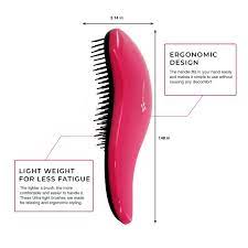 This allows air to flow to your hair from every angle, speeding up the drying process and therefore creating less damage. Majestik Best Professional Salon Quality Hair Brush Detangling Hair Brush Use In Wet Dry No More Pain Detangling Hair Brush Ideal For Thick Or Thin Hair Wavy Curly Women