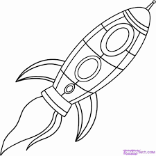 Rocket Ship Coloring Page Luxury Rocket Outline Coloring Pages Clipart Best Spaceship Drawing Drawings Space Coloring Pages