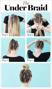 Take a smaller piece from the left side and pass it to the step five: How To Braid Hair 10 Tutorials You Can Do Yourself Glamour