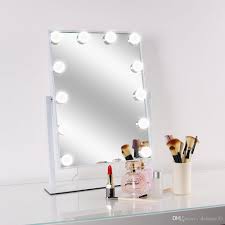 Led Bulb Vanity Lighted Hollywood Makeup Mirror With Dimmer Stage Beauty Mirror Vanity Mirror With Lights For Gift Makeup Bag Dressing Room Mirror Hand Mirrors From Dennise33 42 62 Dhgate Com