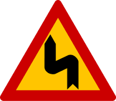 Look for signs indicating curves. Traffic Signs Greece Online Education