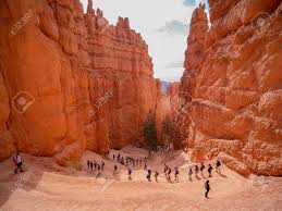 Check spelling or type a new query. Hiking In The Beautiful Queens Garden Trail Of Bryce Canyon National Stock Photo Picture And Royalty Free Image Image 135606844