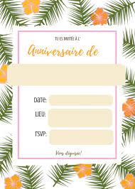 Carte d'invitation anniversaire fille a imprimer gratuitement. Invitations Anniversaire Petite Fille