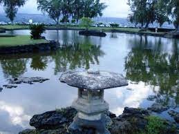 Lovely Gray Statues Dotted Throughout Queen Liliuokalani Japanese Tea Garden Overlooking Hilo Bay A Great Place To Bring Hawaii Island Big Island Tea Garden
