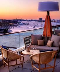 Our Chic And Stylish Sierra Patio Heater Is The Perfect Antidote To Chilly Nights Seen Here At Outlook Rooftop Lounge Best Modern House Design Outdoor Lounge