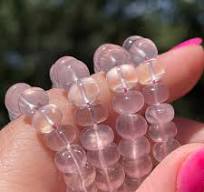Crystal Beads 4mm Rose Quartz Round Beads Strand - 4mm, 6mm, 8mm, 10mm,  12mm, 15.5" Sizes Available Smooth Gemstone Beads Strand