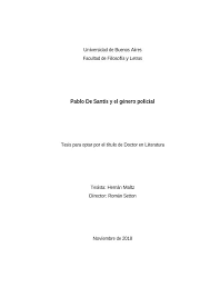 La descarga del libro ya empezó! Pablo De Santis Y El Genero Policial