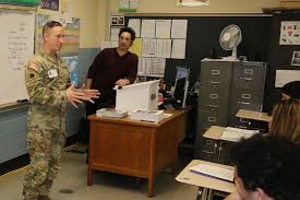 Veterans who are members of VetZero, a community outreach program, were  invited to speak to different classes at the High School