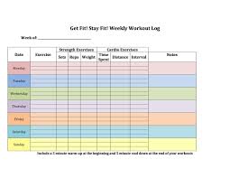 40 effective workout log calendar