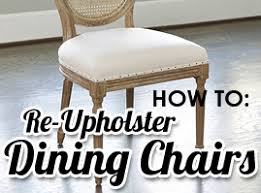 There are special tools just for yanking upholstery staples or tacks, but you can get by with basic hand tools (photo 1). How To Re Upholster Dining Chairs