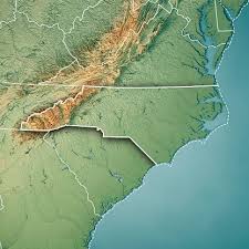 3d Render Of A Topographic Map Of The State Of North Carolina Usa Topographic Map Stock Images Free North Carolina Map