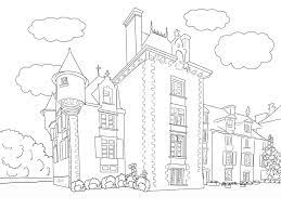 Snowy/winter christmas scene coloring page. Scenery Coloring Pages For Adults Best Coloring Pages For Kids