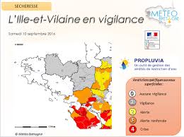 Bulletin de prévisions régionales, type de temps et températures pour la bretagne actualisé à 15h00. L Ille Et Vilaine Placee En Vigilance Secheresse Actualites Meteo Meteo Bretagne