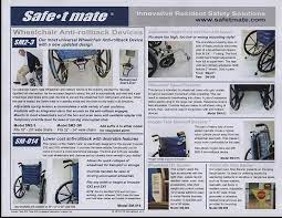Buy Safe T Mate Wheelchair Anti Rollback Device Prevents Wheelchair From Rolling Backwards When Brakes Have Not Been Set Helps To Reduce Falls Online In Hungary B07hmwkqcf
