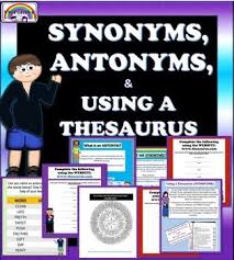 Synonyms Antonyms And Using A Thesaurus Interactive Powerpoint Antonyms Thesaurus Interactive Powerpoint