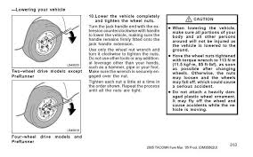 torque specs lug nuts tacoma world