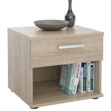 Table De Chevet Mael Mdf Melamine Chene Sonoma Table De Nuit Table De Chevet Et Decoration Maison