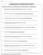 English printable worksheets types of sentences for students. 7th Grade Language Arts Worksheets