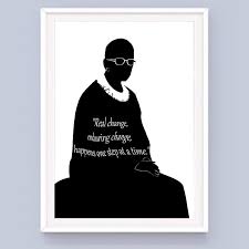 Ruth bader ginsburg, the notorious rbg, has served as a supreme court justice since 1993. Ruth Bader Ginsburg Silhouette And Quote Poster Artfield Shop