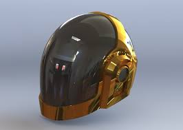 This diy daft punk helmet is way cooler than your diy daft punk helmet (video) | engadget. Daft Punk Guy Manuel Helmet 3d Cad Model Library Grabcad