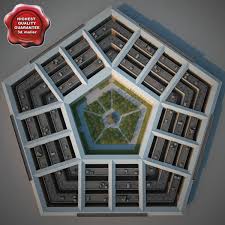Pentagon 3d Model Ad Pentagon Model In 2020 Pentagon 3d Model Template Printable