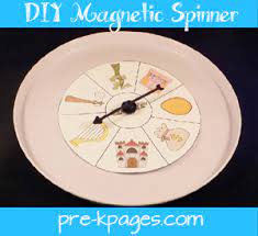 Cut your magnetic strips into squares, peel off the backing and then adhere them to the back of your scrabble tiles. Easy Diy Magnetic Spinner