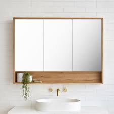 Each countersunk bathroom cabinet has a stainless steel surround frame, glass. Bathroom Cabinets Bathroom Storage The Blue Space