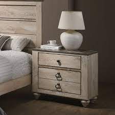 Elevate your workflow with the hq drawers and nightstands asset from knife entertainment. Roundhill Imerland Contemporary White Wash Finish Patched Wood Top 3 Drawer Nightstand Walmart Com Walmart Com