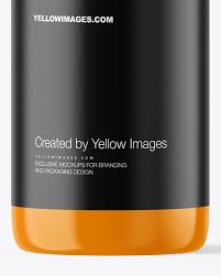 Glossy Spray Bottle Mockup In Bottle Mockups On Yellow Images Object Mockups