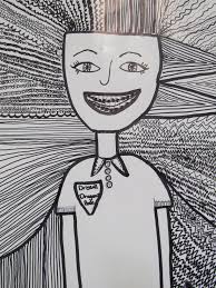 Art Element Line 5 Different Types Of Lines Lines Could Overlap But Not On Top Of Each Other Lines Had To Be Nea Elements Of Art Types Of Lines Art Art