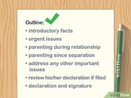 When you need to write a character reference letter for court child custody for a father (sample 1) and a good mother (sample 2). How To Write A Letter For Child Custody With Pictures Wikihow