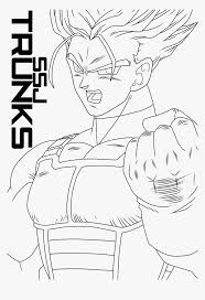 Goten as a child this space warrior has strong muscles and keeps training hard to become stronger than his rival goku. Trunks Drawing Dragon Ball Z Trunks Ssj Lineart Hd Png Download Kindpng