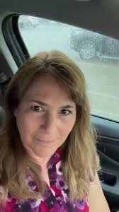 Working in the rain.