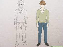 How To Draw An Anime Body With Pictures Wikihow How to draw an anime boy full body step by step animeoutline.
