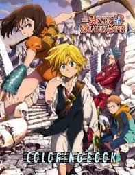 The amazing cinematic anime game, the seven deadly sins: The Seven Deadly Sins Coloring Book Nanatsu No Taizai Coloring Book For Everyone Adults Kids Teens Boys Girls Great Gift For Manga Lovers 60 Coloring Pages 8 5 X 11in Josephine Eliana