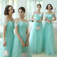 Women Tulle Light Green Bridesmaid Party Dress Long Prom Dress Bridesmaid Dresses Long Creme Junior Dress For Wedding Party Bridesmaid Dresses Aliexpress